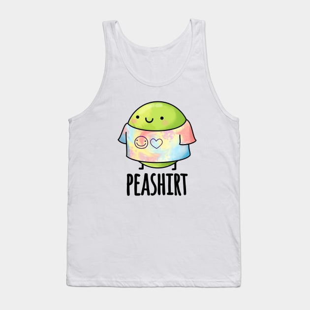 Pea Shirt Funny Veggie Pea TShirt Pun Tank Top by punnybone